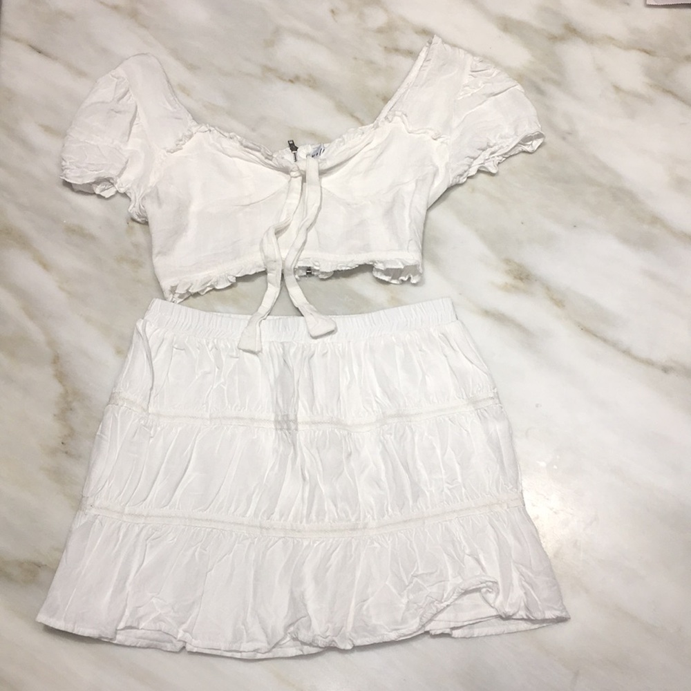 White Princess Polly Skirt/Shirt Set